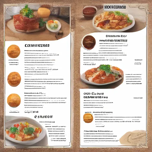 Specialty Menu